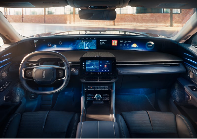 The panoramic display is shown in a 2024 Lincoln Nautilus® SUV. | Eau Claire Lincoln in Eau Claire WI