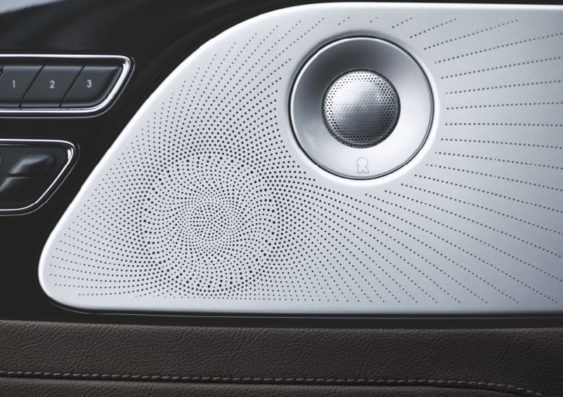 Two speakers of the available audio system are shown in a 2024 Lincoln Aviator® SUV | Eau Claire Lincoln in Eau Claire WI